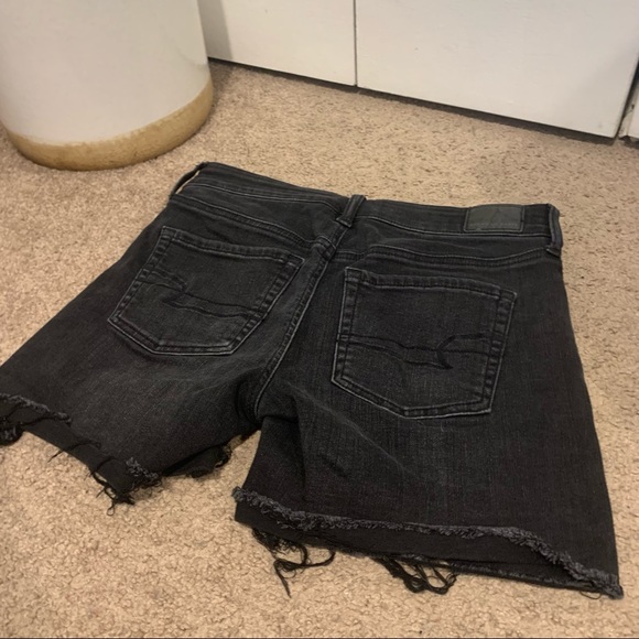 American eagle black button up midi shorts - Picture 2 of 3